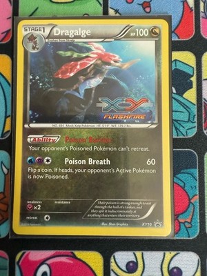 Pokemon TCG Dragalge XY10 Flashfire Pre-Release Promo NM EN