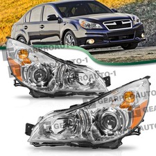For 2010-2014 Subaru Outback Legacy Projector Headlights Headlamps Assembly L+R