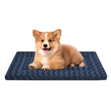 Washable Dog Bed Plush Orthopedic Outdoor Crate Mat with Non-Slip Bottom,Luxe...