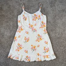 Old Navy Floral Linen Blend Mini Dress Cottagecore Coquette Sundress XL