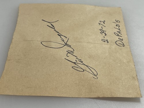Autografo Gil McDougald Cut, firmato circa 1972 New York Yankees Baseball - Foto 3 di 4