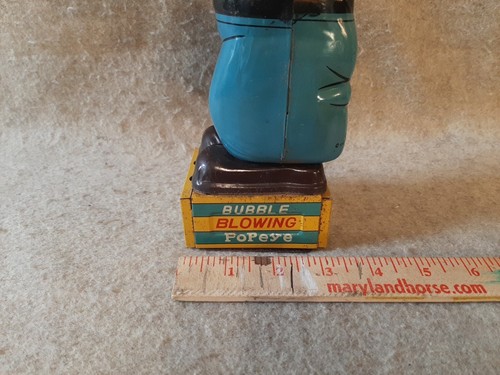 Vintage 1950s Litho Tin Toy Battery Operated Bubble Machine Popeye Sailor Man - Picture 5 of 17