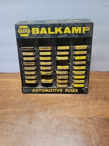 Vintage NAPA BALKAMP AUTOMOTIVE Sicherungen Ladenarbeitsplatte Verkaufsdisplay & Sicherungen / - Bild 14 von 14