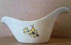 Stetson Marcrest Pottery Yellow Dogwood Flower Black Branches Gravy Boat VGUC — photo 1