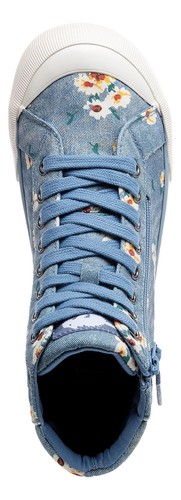 Rocket Dog Jazzin Hi Womens Dark Blue Casual Zip Up Ankle Boots - Picture 6 of 6