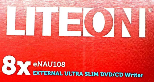 LiteOn ES1 Ultra-Slim Portable USB 2.0 DVD Writer - Black - Picture 2 of 2