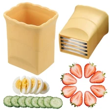 Strawberry Cutter Cup,Fruit Slicer Cup,Egg Slicer for Hard Boiled Eggs,Grape ...