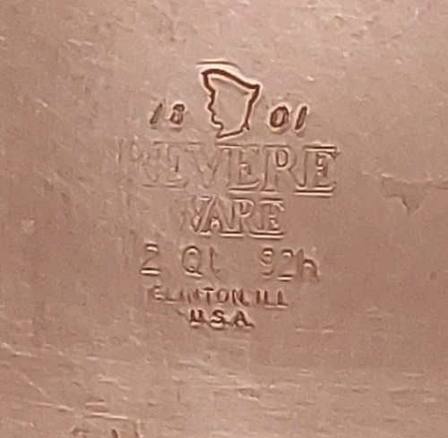 Revere Ware 1801 2 Qt. Sauce Pan Pot Copper Clad (1992) with Lid - Clinton, ILL - Picture 4 of 10