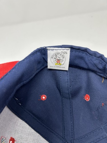 Vintage 90er Mickey Mouse Snapback Mütze blau rot Mickey und Co Disney Universal - Bild 6 von 8