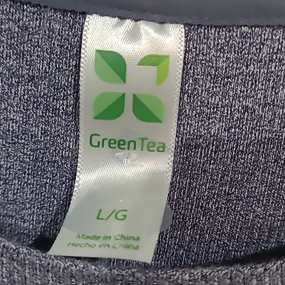 GreenTea WMS SZ L T Shirt Tee Blue Knot Front Lightweight Casual Short Sleeve - Image 3 of 4