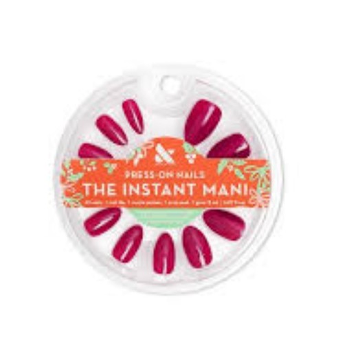 Olive & June Instant Mani Almond Medium Press-On Nails Magenta Chrome 42 Nails - Picture 2 of 2