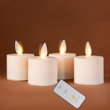 Set of 4 Luminara Flameless Moving Wick LED B...