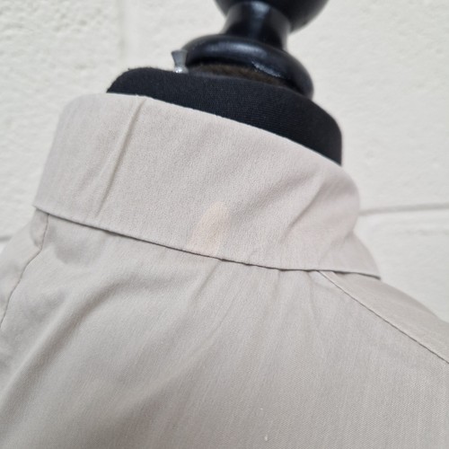 Akris Punto Shirt UK 12 Top Blouse Stretchy Long Sleeve *Mark* Brown Yellow Trim - Picture 5 of 11