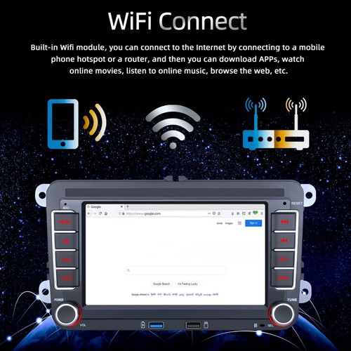 For VW GOLF MK5 MK6 Carplay Car Stereo Radio Android 13.0 Navi GPS 7"Eq - Picture 12 of 12
