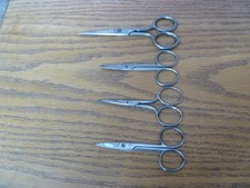 Mixed Lot of 4 Vintage Scissors Made in Italy-Various Types, Sizes