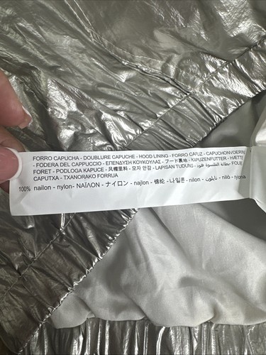 Zara Mädchen Metallic Kapuze Viertel Reißverschluss Windbreaker Regenmantel Anorak Jacke Gr. 9 - Bild 9 von 14