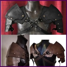 Viking Age PU Leather Medieval Warrior Shoulder Armor Armor Shoulder Armor Costu