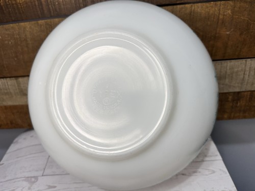Cuenco mezclador vintage Pyrex #404 Amish Butterprint turquesa sobre blanco 4 cuartos EE. UU. - Imagen 8 de 8