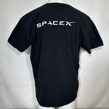 SpaceX Space Exploration Aerospace Elon Musk Black T-Shirt Men's 2XL