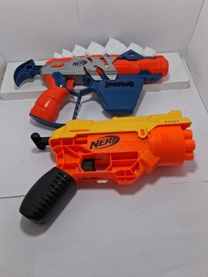Nerf Alpha Strike 6 Shot & Dinosquad 1 Shot Toy Soft Dart Guns