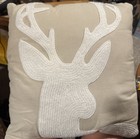 Cuddl Duds Reindeer   Soft Throw Pillow- Approximately 16"x16"