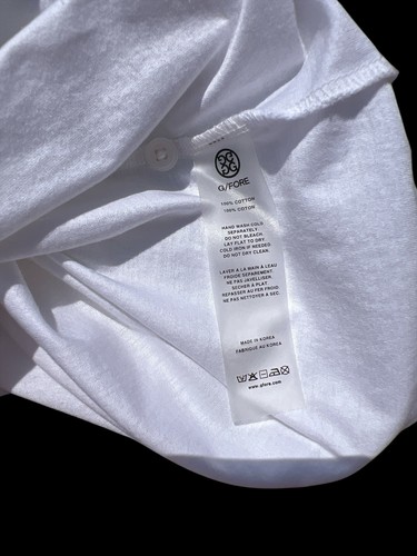 Camisa polo de rendimiento blanca lisa mediana GFORE G/FORE para hombre logotipo de golf Summit - Imagen 7 de 7