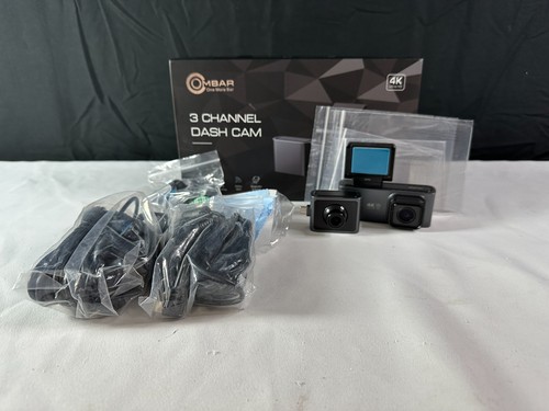 Ombar M571 schwarz 5G GPS 3 Kanal 4K Ultra HD Dashkamera mit Bedienungsanleitung