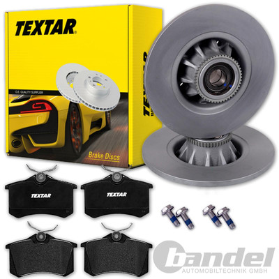 TEXTAR BREMSSCHEIBEN + BELÄGE HINTEN passend für OPEL CROSSLAND X + CROSSLAND