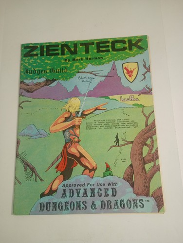 Judges Guild D&D Module Zienteck Last Page Missing  - Picture 1 of 17