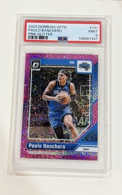 Panini 2024-25 Donruss Optic Paolo Banchero #131 Pink Glitter /275 PSA 9