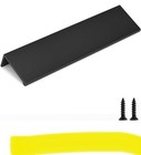 10 Pack Black Finger Edge Pulls Drawer Finger Pulls Matte Black Kitchen Hardw