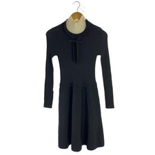 Red Valentino Rayon Long Sleeve Dress Size XS Black Made in Romania