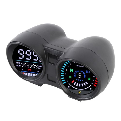 Motorcycle RPM Gauge Adjustable Backlight Motorcycle Speedometer Real Time - Picture 17 of 24