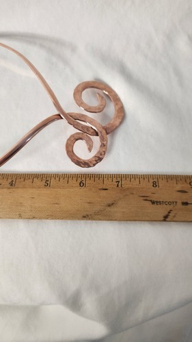 Handmade Artisan Hammered Copper Collar Necklace Made in USA - Picture 7 of 9