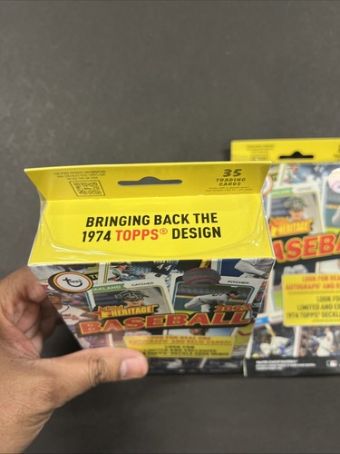 2023 Topps Heritage Baseball Factory Sealed Hanger Pack 35 Cards X2 - Bild 4 von 4