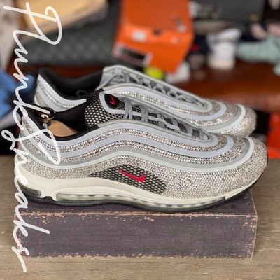 Nike Air Max 97 Ultra 17 Swarovski Custom   13   Silver Bullet  2017 SHIPS TODAY