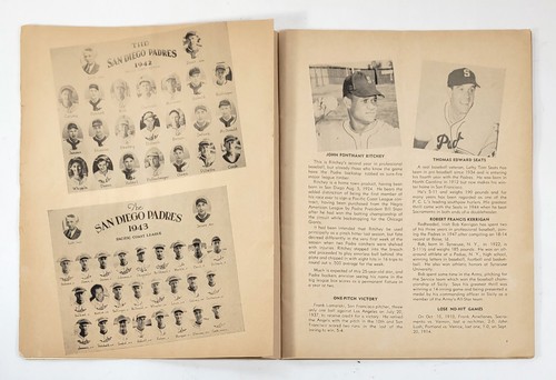 Padre Parade 1949 San Diego Padres Pacific Coast League PCL Vintage Yearbook - Bild 6 von 18