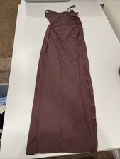 ASOS DESIGN hook & eye midi dress in chocolate brown 6