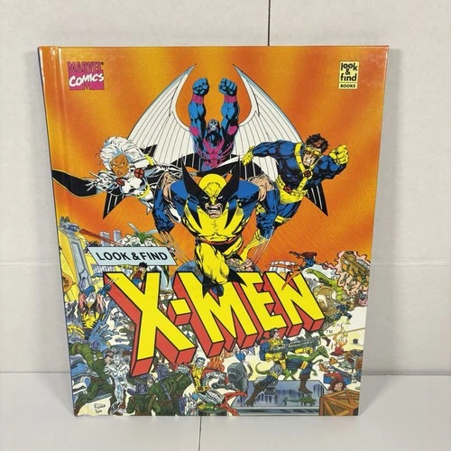 Vintage 1992 Marvel Comics X-MEN Look & Find Book Hardcover Xmen Search & Find