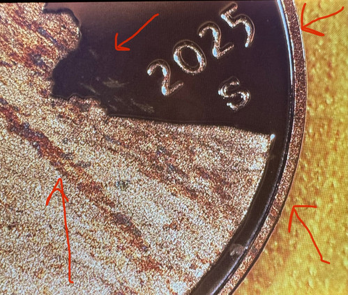 2025 S PROOF Lincoln Shield Error “Bleeding Lincoln” Small Cent 2025 Last Year. - Picture 10 of 17