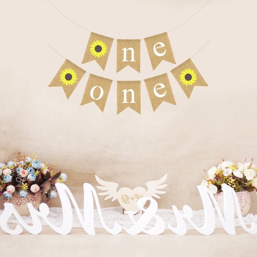 2 Set Spring Party Decorations Banner First Birthday Hanging Garland - Picture 7 of 11