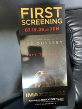 The Odyssey IMAX 70MM Christopher Nolan Physical Commemorative Ticket Stub