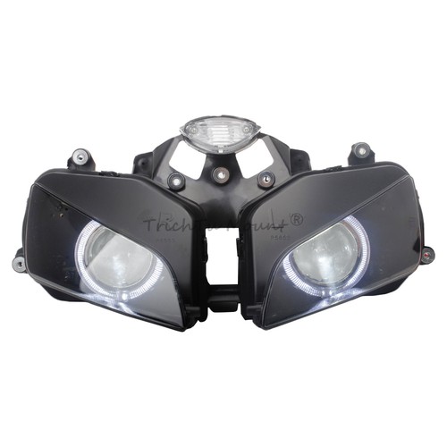 Conjunto de faros delanteros con LED Angel Devil Eyes apto para Honda CBR600RR 2003-2006 - Imagen 25 de 33