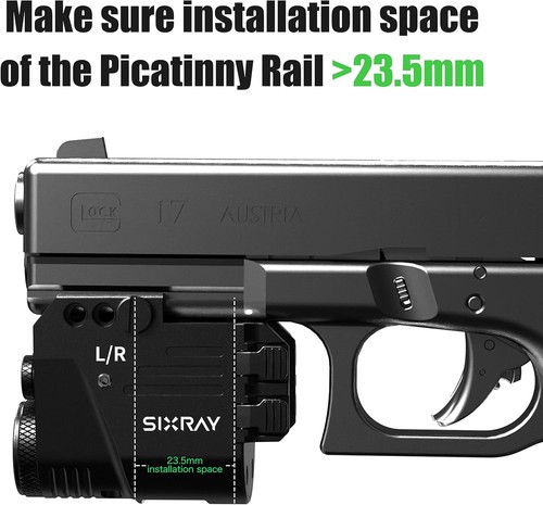 500 Lumen Pistol Blue Green Laser Light Combo, Combo - Picture 7 of 9