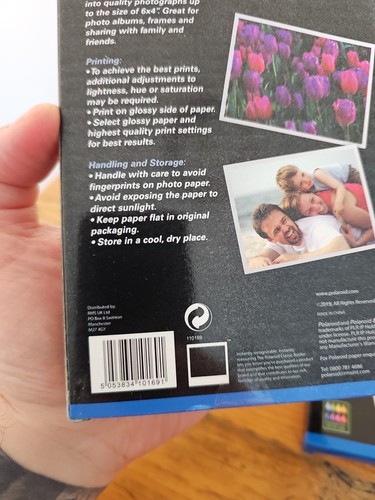 POLAROID Photo Paper Premium Gloss 6 x 4" x 50 Sheets 220 gsm X2 - Picture 2 of 3