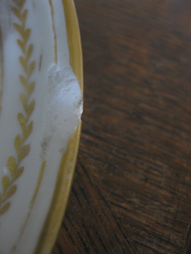 Encrier en porcelaine de Sèvres 18ème siècle signé - Imagen 9 de 18