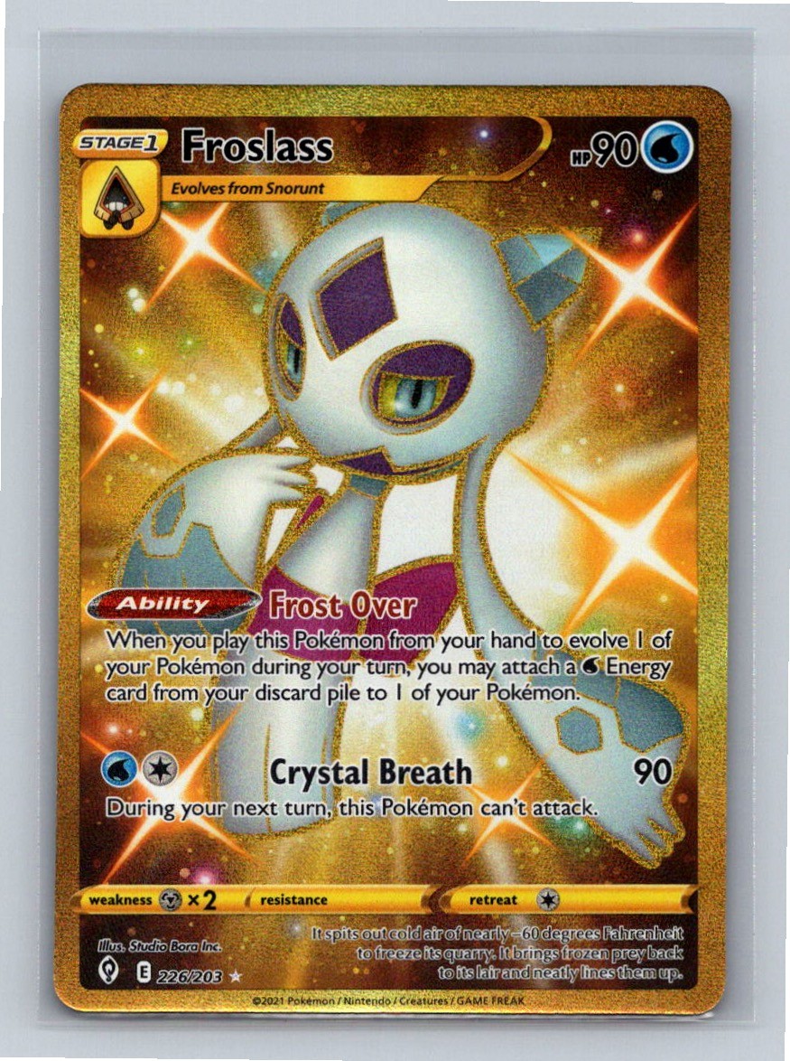 Froslass (Secret) Holo 226/203 SWSH07: Evolving Skies Secret Rare NM