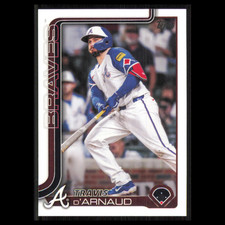 Travis dArnaud #325 2025 Topps Atlanta Braves Baseball Card MLB NM
