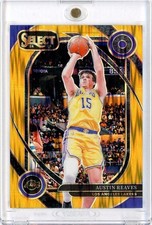 2024-25 Panini Select Austin Reaves Gold Shock Prizm /10 Courtside #230 Lakers
