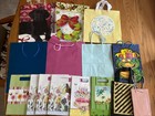Decorative Gift Bags; Lot Of 15; Name Tags, Wrapping Paper, Reusab Bags Included